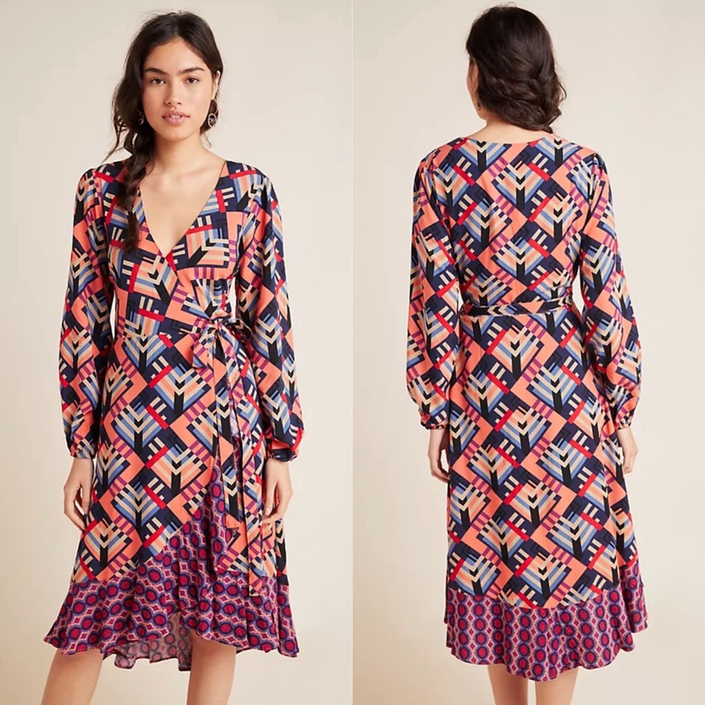ANTHROPOLOGIE / Porridge “Amity Wrap Dress”
